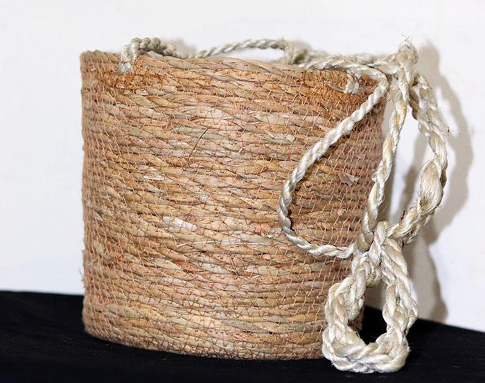 Seagrass and jute planter